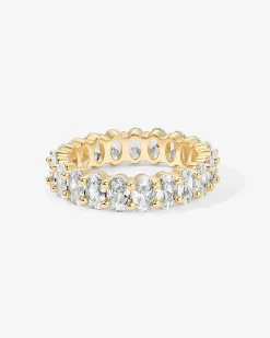 PAVOI Vermeil Rings-Vermeil Oval Eternity Band