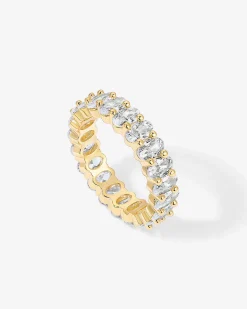 PAVOI Vermeil Rings-Vermeil Oval Eternity Band