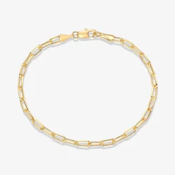 PAVOI Vermeil Bracelets-Vermeil Paperclip Chain Bracelet