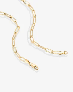 PAVOI Vermeil Necklaces-Vermeil Paperclip Chain Necklace