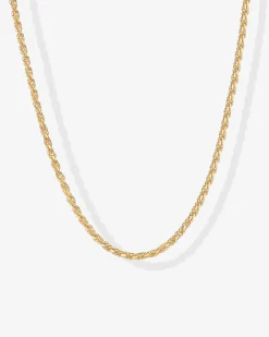 PAVOI Vermeil Necklaces-Vermeil Rope Chain Necklace
