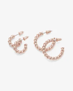 PAVOI Vermeil Earrings-Vermeil Rope Hoops