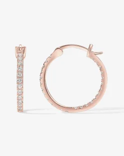 PAVOI Vermeil Earrings-Vermeil Slim Inside-Out Hoops
