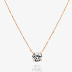 PAVOI Vermeil Necklaces-Vermeil Solitaire Necklace