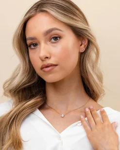 PAVOI Vermeil Necklaces-Vermeil Solitaire Necklace