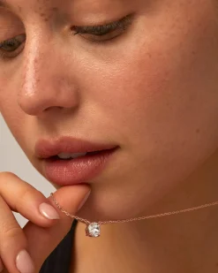 PAVOI Vermeil Necklaces-Vermeil Solitaire Necklace
