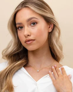 PAVOI Vermeil Necklaces-Vermeil Solitaire Necklace