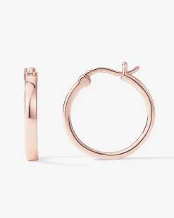 PAVOI Vermeil Earrings-Vermeil Square Tube Hoops