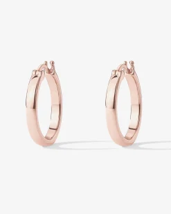 PAVOI Vermeil Earrings-Vermeil Square Tube Hoops