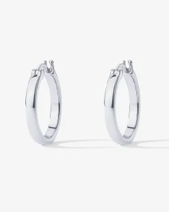 PAVOI Vermeil Earrings-Vermeil Square Tube Hoops