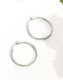 PAVOI Vermeil Earrings-Vermeil Square Tube Hoops