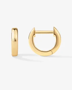 PAVOI Vermeil Earrings-Vermeil Thick Huggie