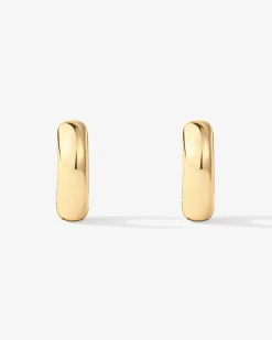 PAVOI Vermeil Earrings-Vermeil Ultra Thick Huggies