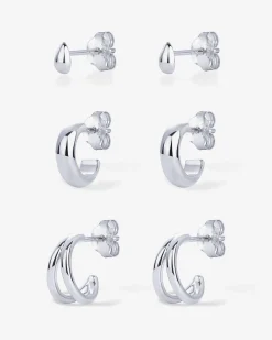 PAVOI Studs|Huggies-Versatile Huggie Trio