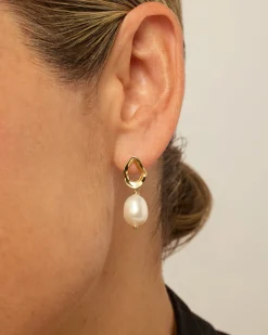 PAVOI Statement|Dangle & Threader-Wavy Pearl Drops Earrings