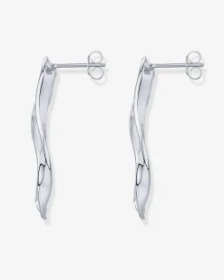 PAVOI Dangle & Threader-Wavy Statement Drop Hoop