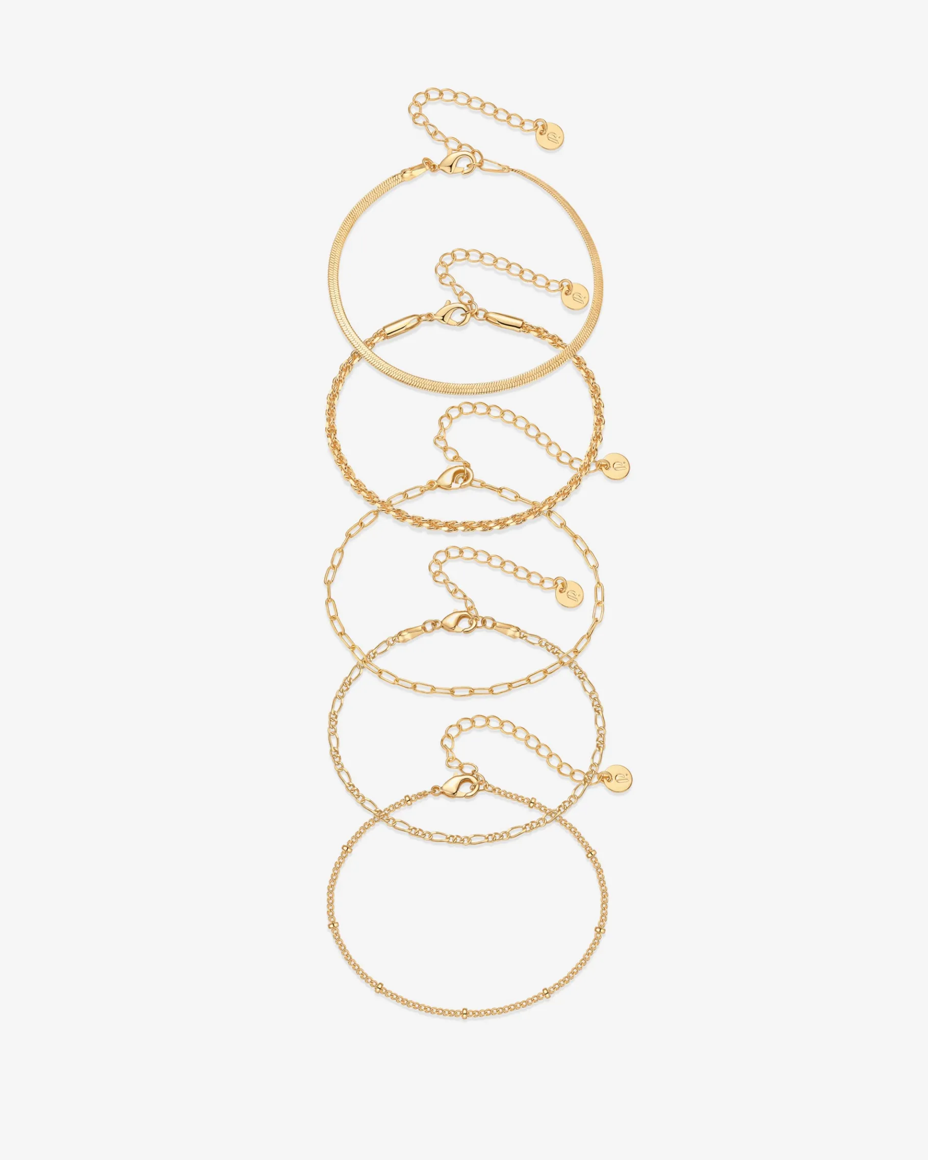 PAVOI Chain-Wear Everywhere Chain Bracelet 5-Pack