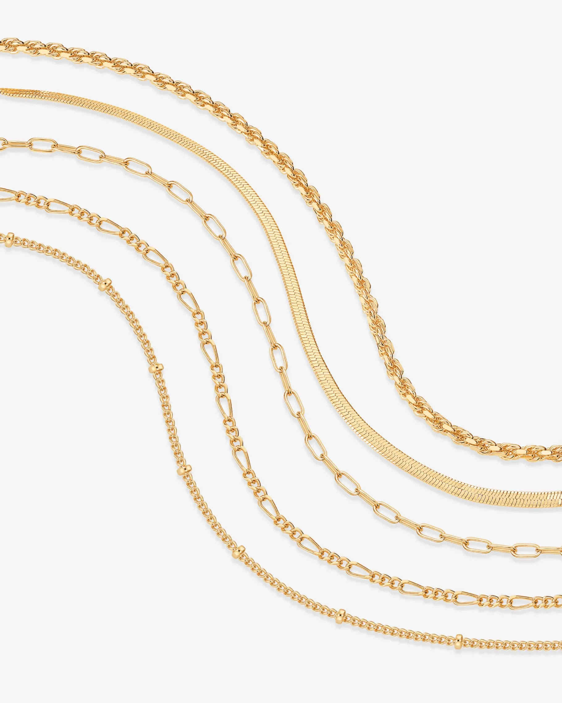 PAVOI Chain-Wear Everywhere Chain Bracelet 5-Pack