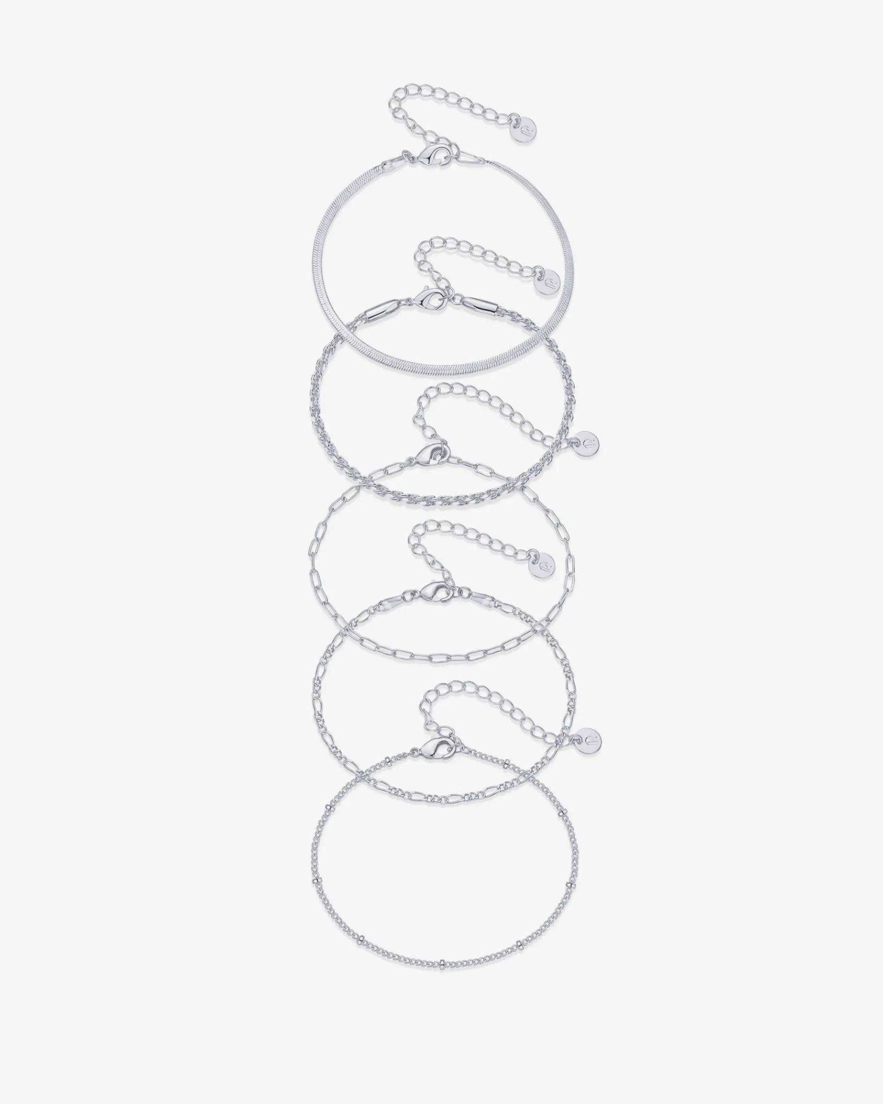 PAVOI Chain-Wear Everywhere Chain Bracelet 5-Pack