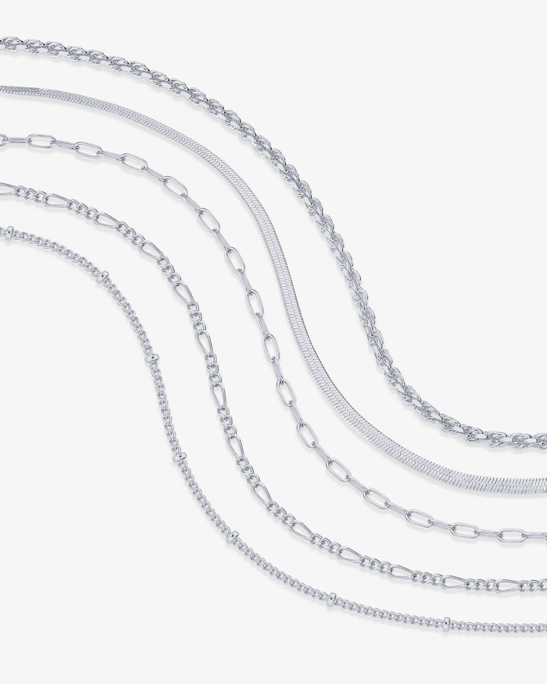 PAVOI Chain-Wear Everywhere Chain Bracelet 5-Pack