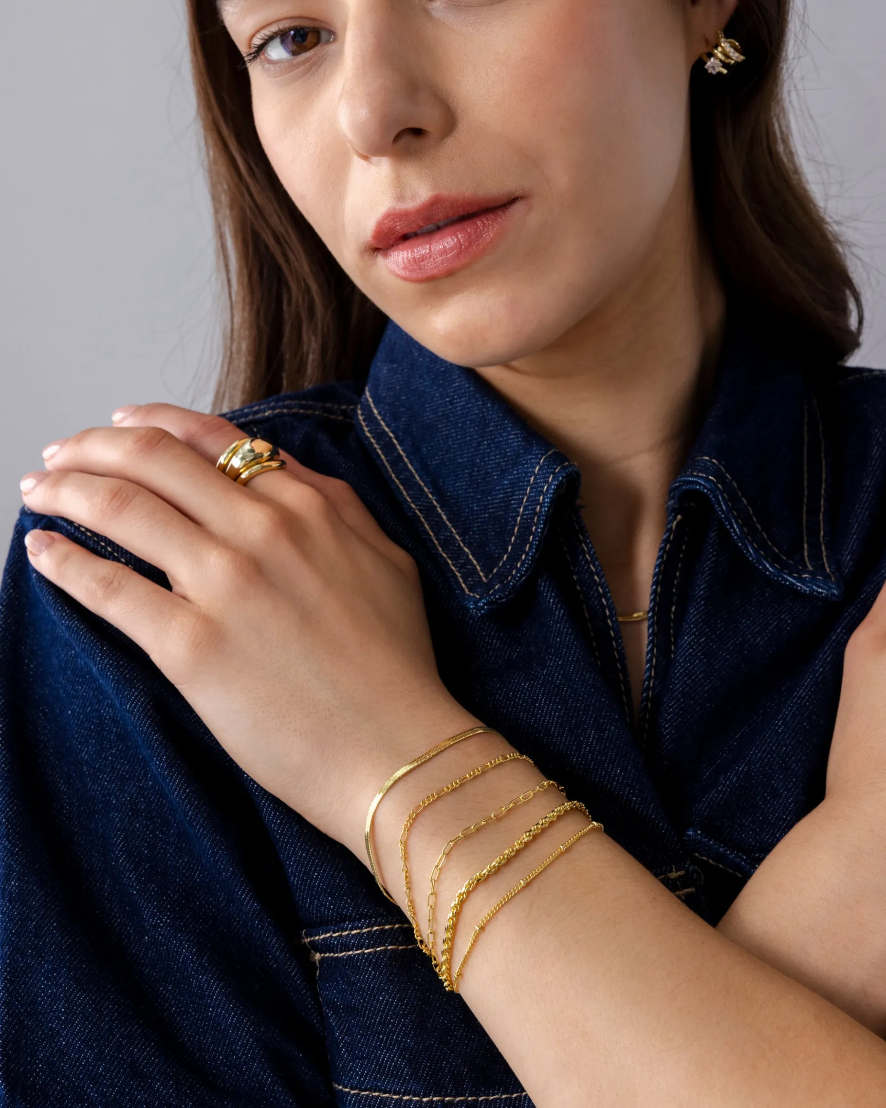 PAVOI Chain-Wear Everywhere Chain Bracelet 5-Pack