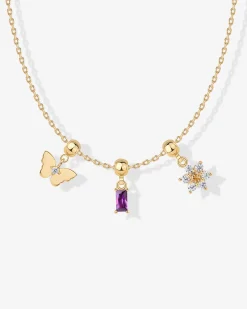 PAVOI Charms|Pendants-Whimsy Butterfly Charm Necklace
