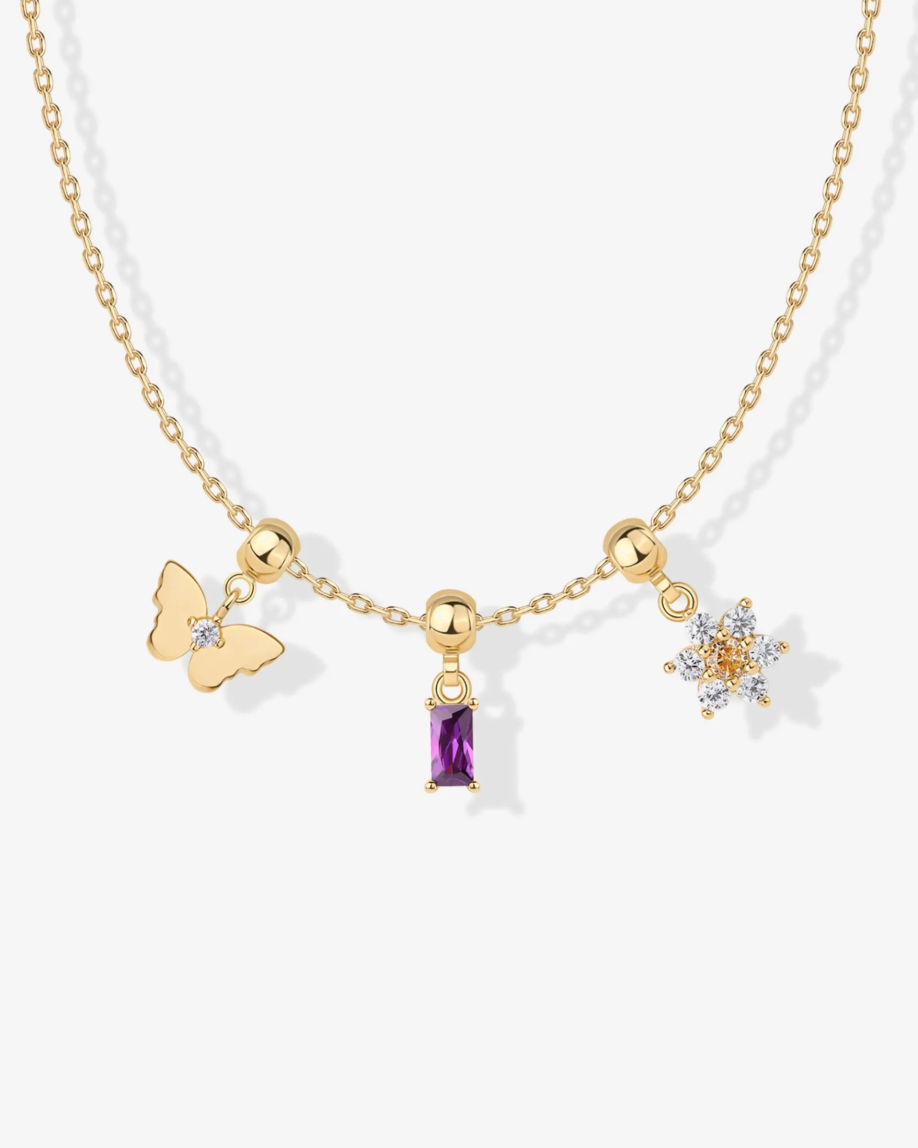 PAVOI Charms|Pendants-Whimsy Butterfly Charm Necklace