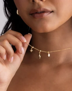 PAVOI Charms|Pearls-Whimsy Celestial Charm Necklace