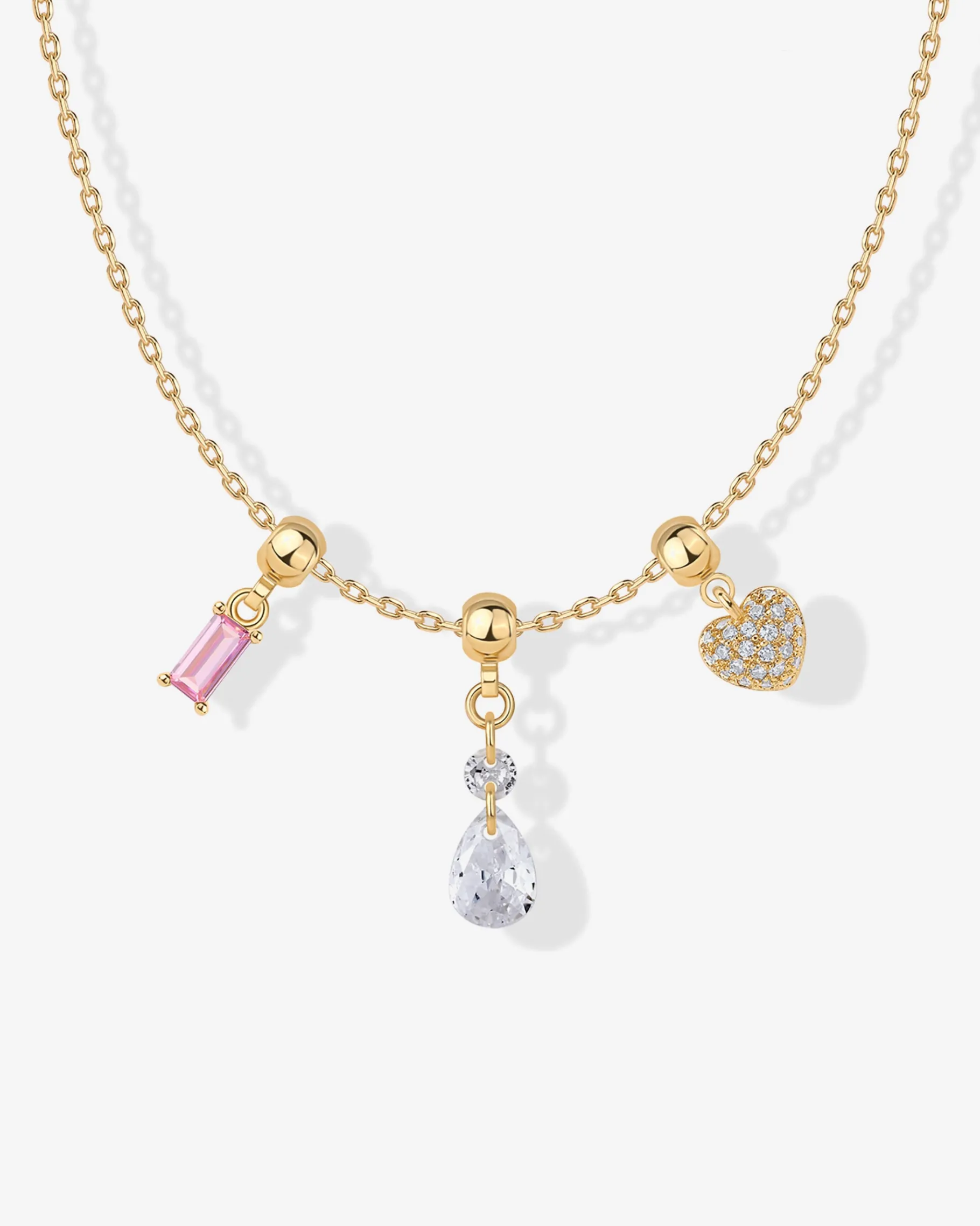 PAVOI Charms|Pendants-Whimsy Heart Charm Necklace