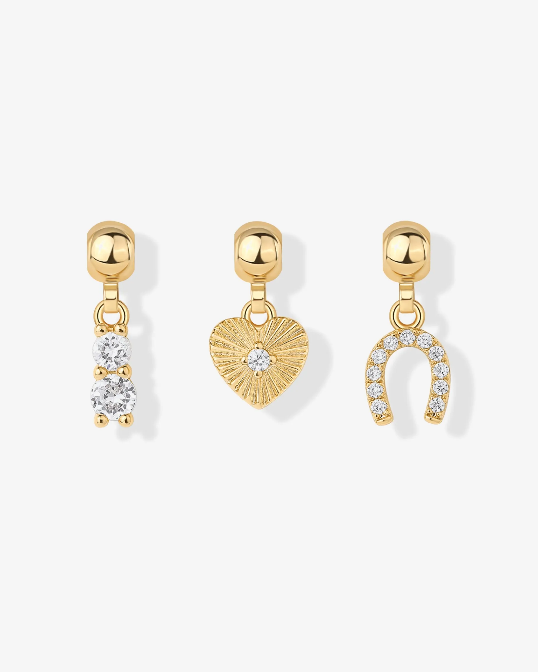 PAVOI Charms|Pendants-Whimsy Horseshoe Charm Necklace