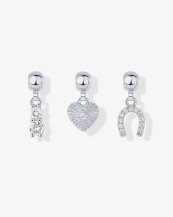 PAVOI Charms|Pendants-Whimsy Horseshoe Charm Necklace