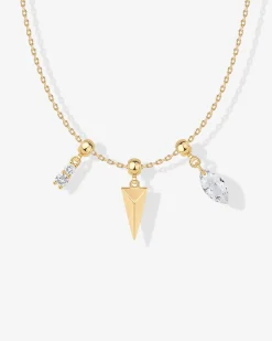 PAVOI Charms|Pendants-Whimsy Spike Charm Necklace