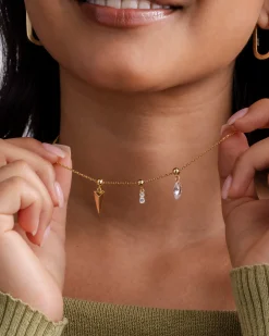 PAVOI Charms|Pendants-Whimsy Spike Charm Necklace