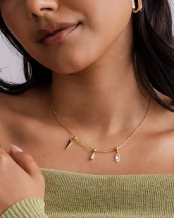 PAVOI Charms|Pendants-Whimsy Spike Charm Necklace