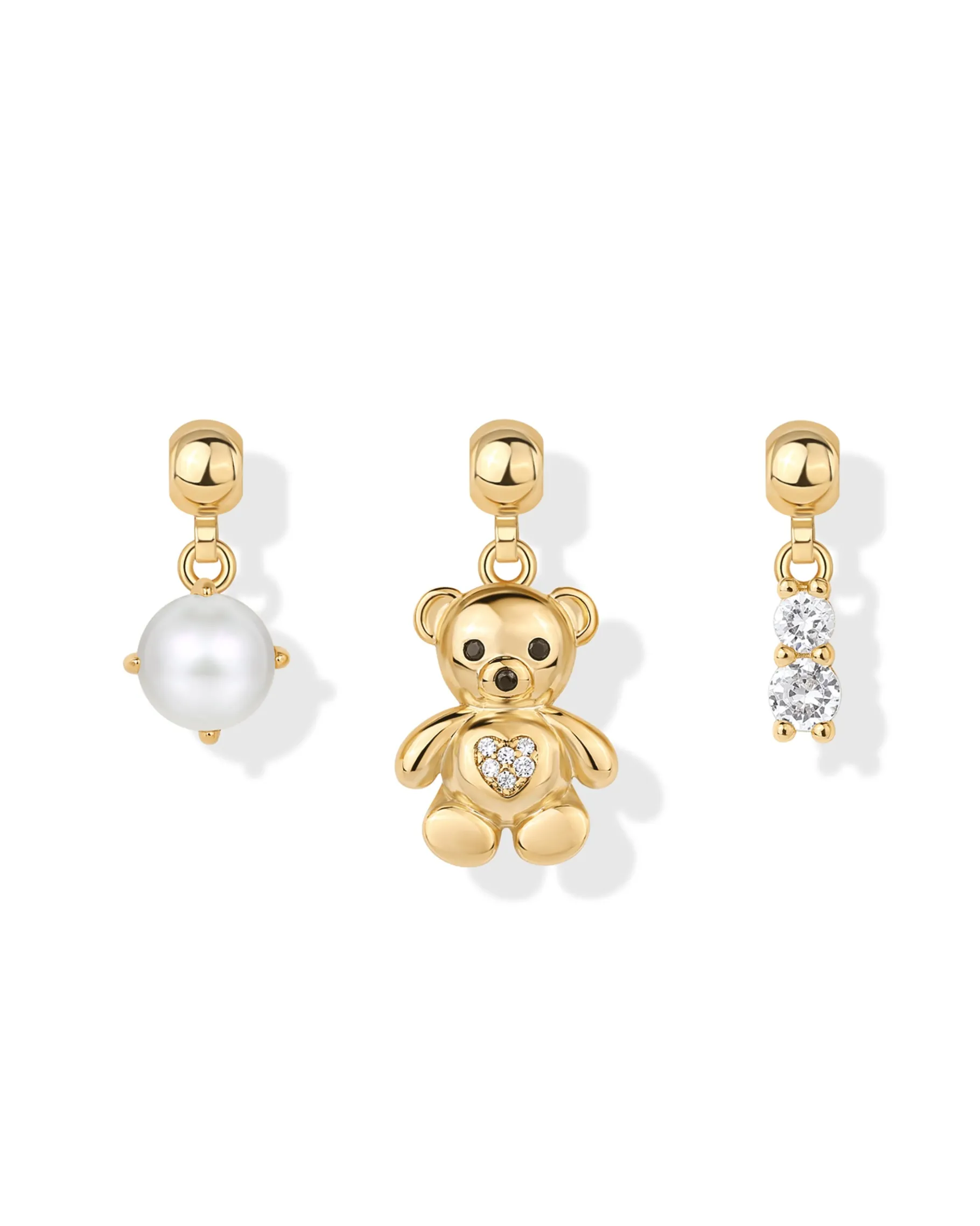 PAVOI Charms|Pearls-Whimsy Teddy Bear Charm Necklace