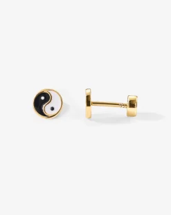 PAVOI Flat Backs|Studs-Yin Yang Screw Back Studs